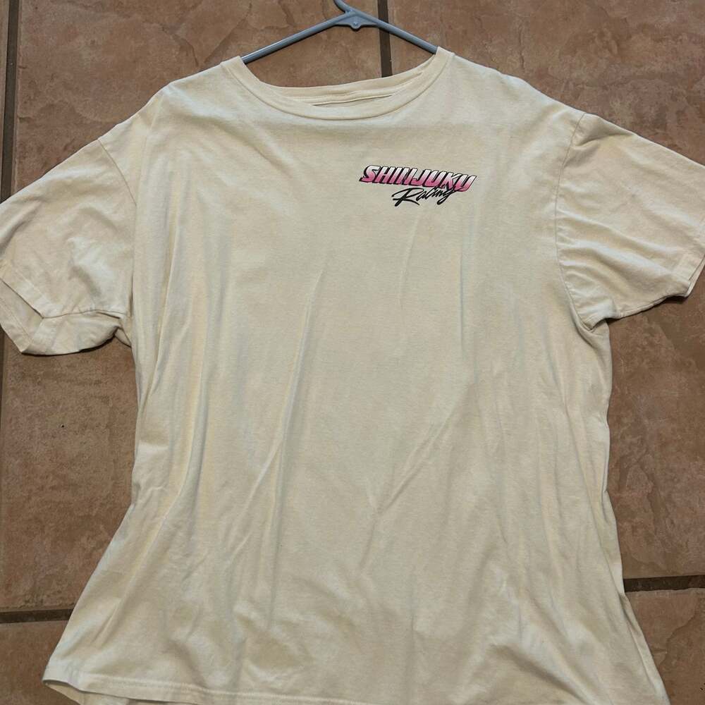 PLEASANT GETAWAY Shinjuku Racing Mens Tee - SAND